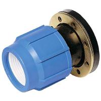 Фланцевое соединение компрессионное Ø110 мм x 4″ для ПЭ труб ПНД