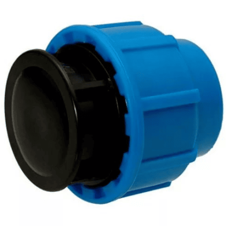 Заглушка компрессионная Ø90 мм для ПЭ труб ПНД