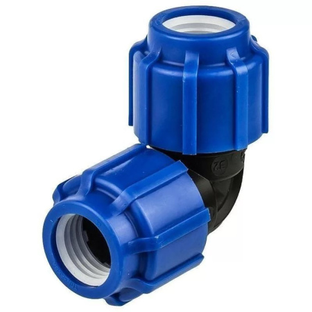 Компрессионный отвод 90° Ø110x110 мм для полиэтиленовых труб ПНД