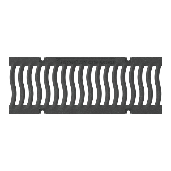 Решетка чугунная волна SteeStart DN200 C250