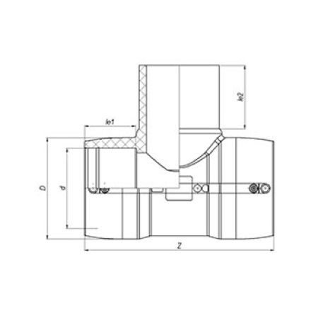 Тройник электросварной Ø40 мм ПЭ100 SDR 11