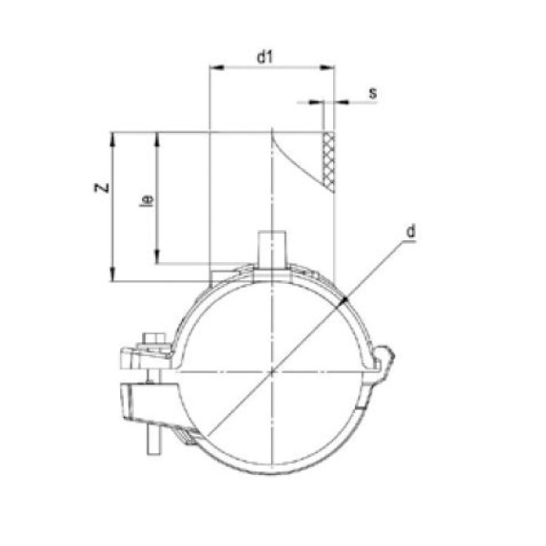 Патрубок-накладка Ø90 x 32 мм ПЭ100 SDR 11