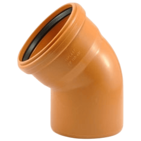 Отвод ПВХ 110*45