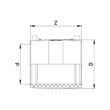 Муфта электросварная Ø90 мм ПЭ100 SDR 11