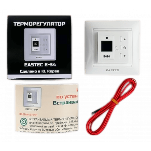 Терморегулятор EASTEC E-34 белый